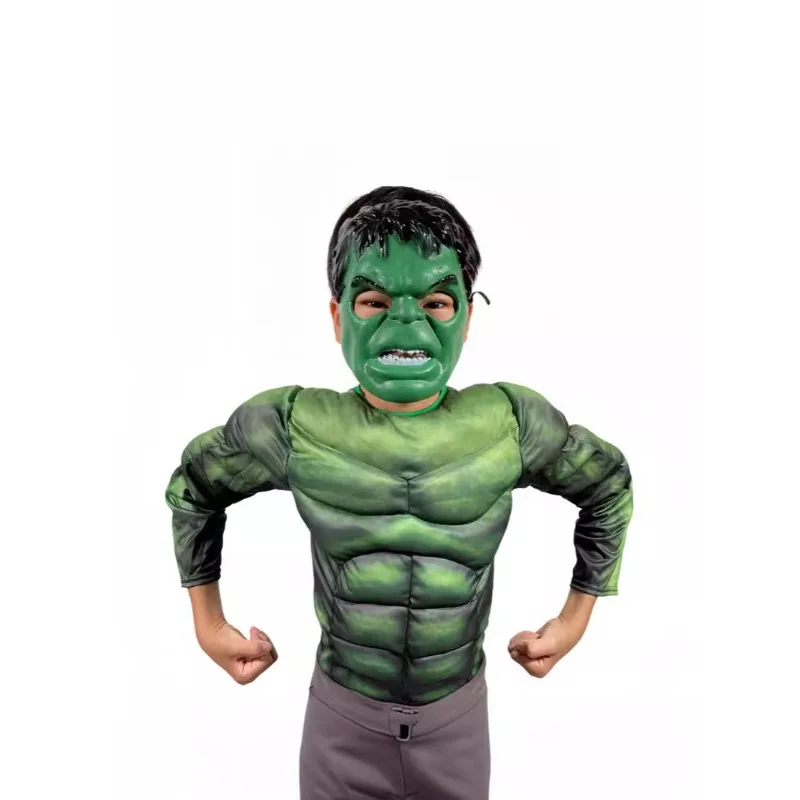زي هالك للعضلات، بدلة هالك الخارقة وقناع الهالوين، زي البطل الخارق، هدية عيد ميلاد، هدية العيد