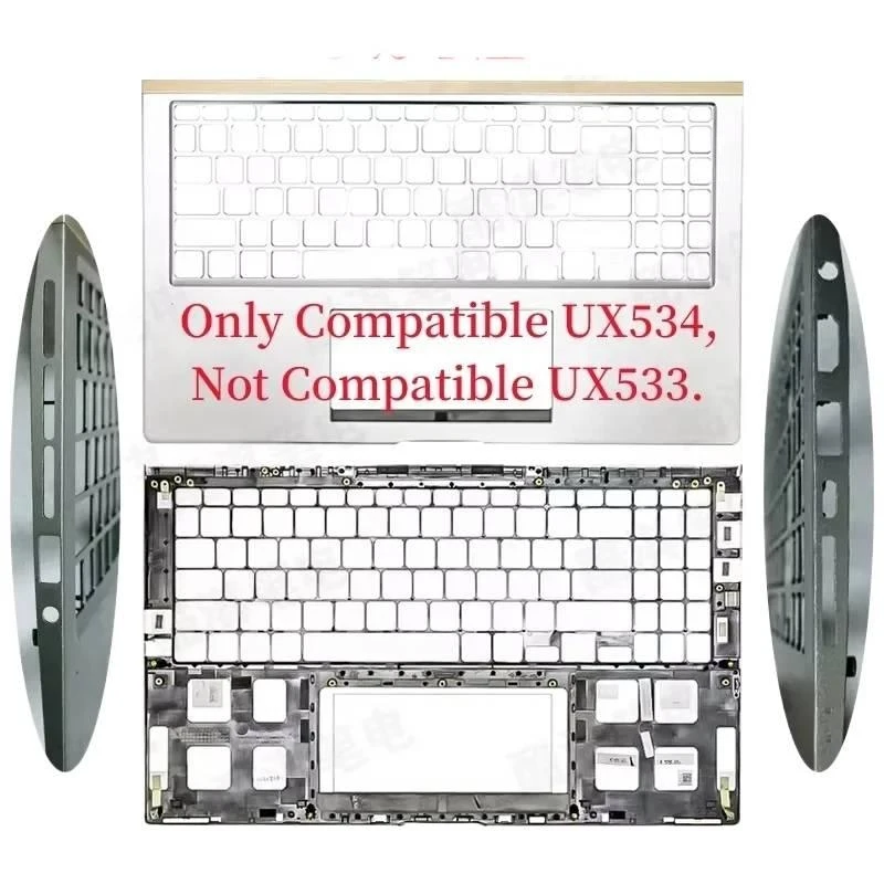 Laptop Case for ASUS ZenBook 15 UX534 UX534F UX534FA LCD Screen Back Cover Front Frame Palmrest Bottom Replacement Accessories