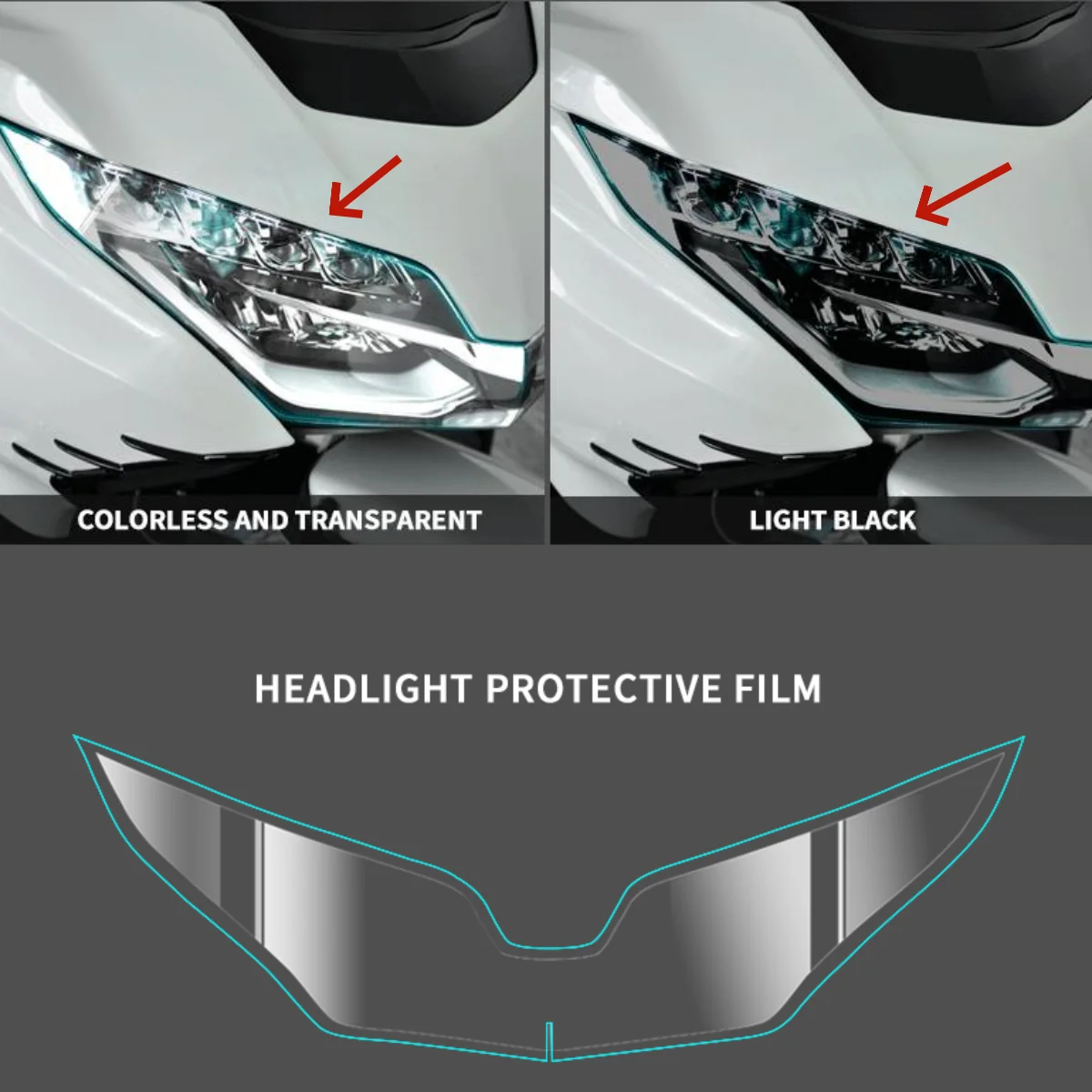 Film de protection étanche en PVC pour Honda Gold Wing GL1800 GL1800B F6B, lumière de sauna de moto, style de lumière, accessoires de l'Éducation