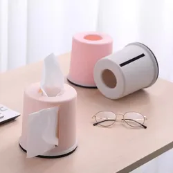 Plastic Roll Paper Holder Towel Tissue Box Storage Case Car Desktop Napkins Holder Organizer For Kitchen Bathroom Supplies