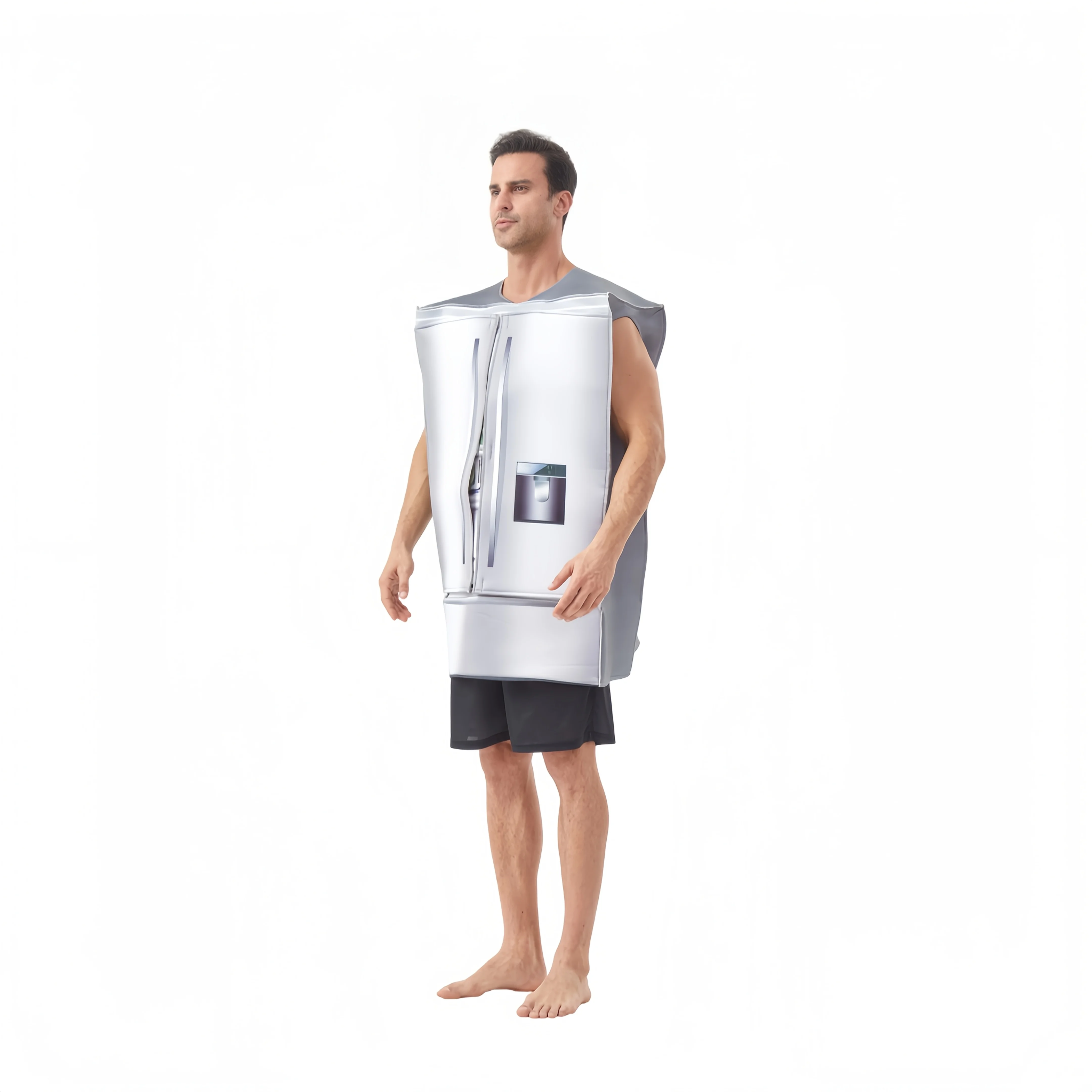 Novelty Smart Refrigerator Cosplay Costume for Hawaii Halloween Carnival Party Decoration Props