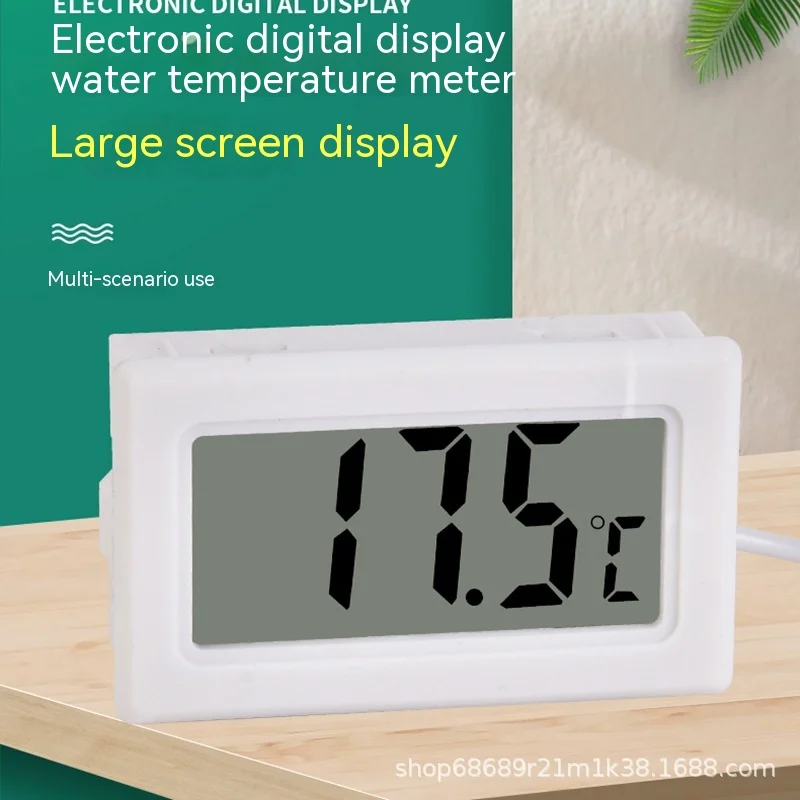 LCD Digital Aquarium Thermometer Temperature Detector Fish Alarm Electronic Digital Thermometer Fish Tank Aquarium Thermometer