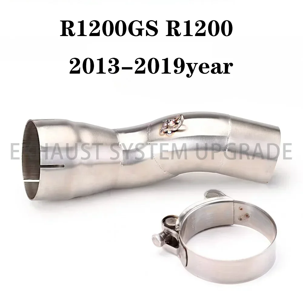 Exhaust Middle Link Pipe Tube Slip-on R1200 R 1200 GS ADV For BMW R1200GS Adventure R1200GSA 2013 2014 2015 2016 2017 2018 2019