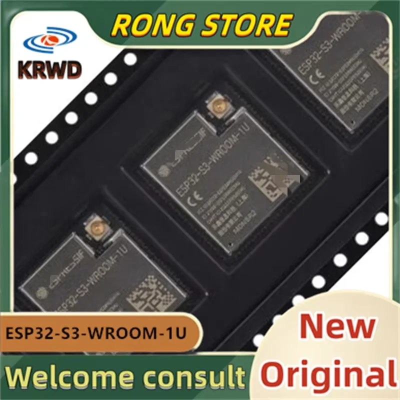 5PCS ESP32-S3-WROOM-1U New and Original Chip IC ESP32-S3-WROOM-1U-N8R2 Wi-Fi Bluetooth 5.0 8MB 32-bit dual-core MCU module