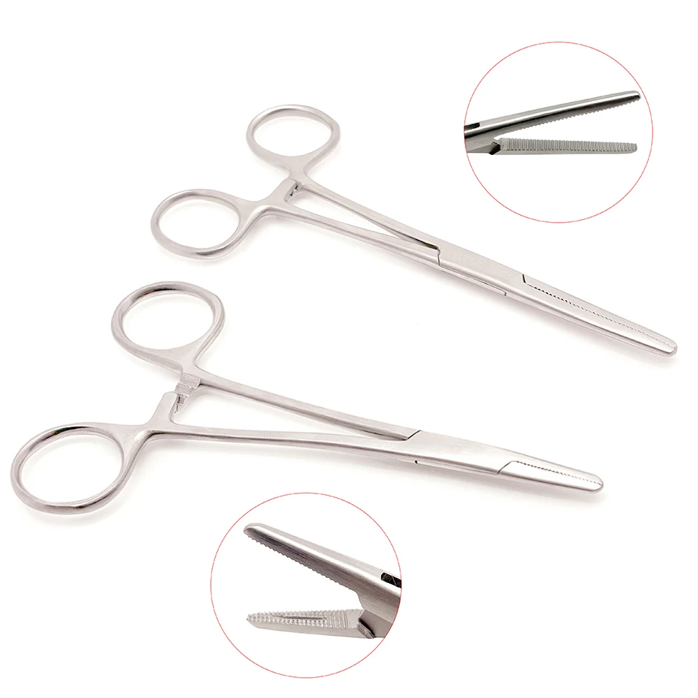 Stainless Steel Pean Hemostatic Clamp Needle Holder Forceps Precision Surgical Instrument for Medical Dental Use