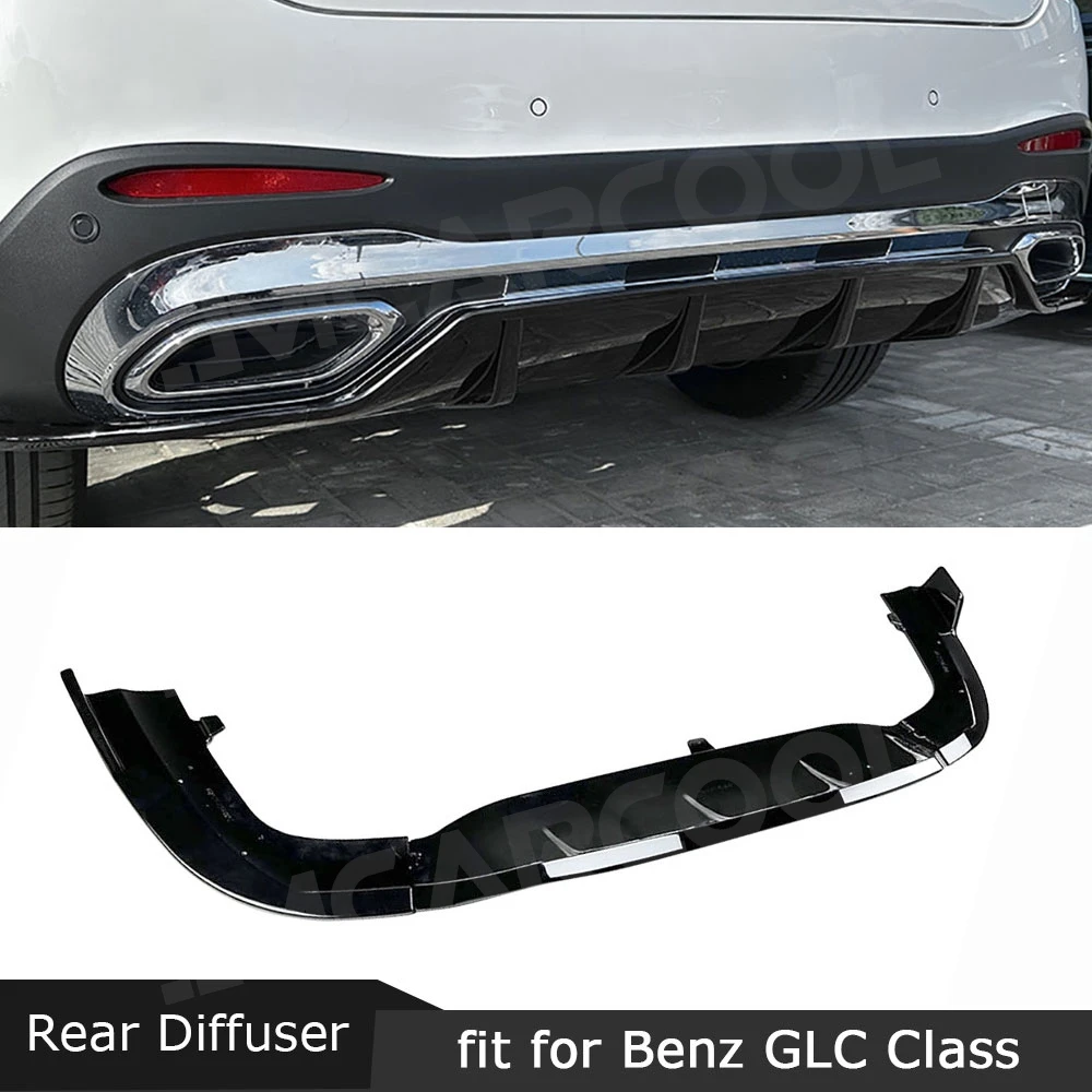 

JMCARCOOL ABS автомобильный задний бампер, диффузор, спойлер для Mercedes Benz GLC Class X254 GLC260 300 2023 + комплект расширения бампера