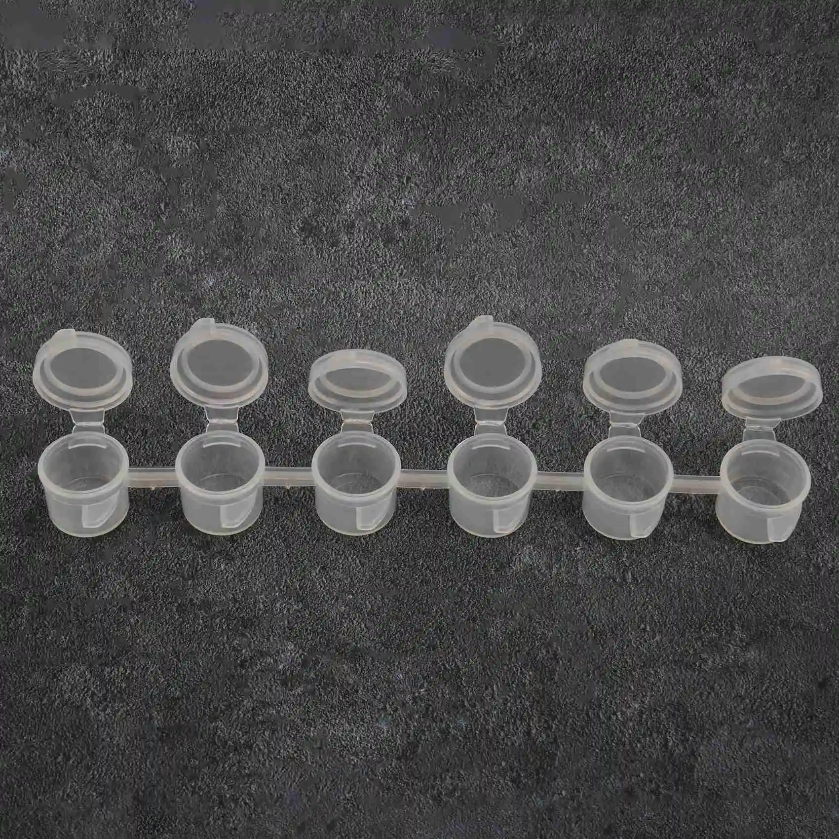 Superior-16 Strips/96 Pots 3Ml Empty Paint Strips Paint Cup Pots Plastic For Classrooms Schools Painting Arts Crafts Supplies