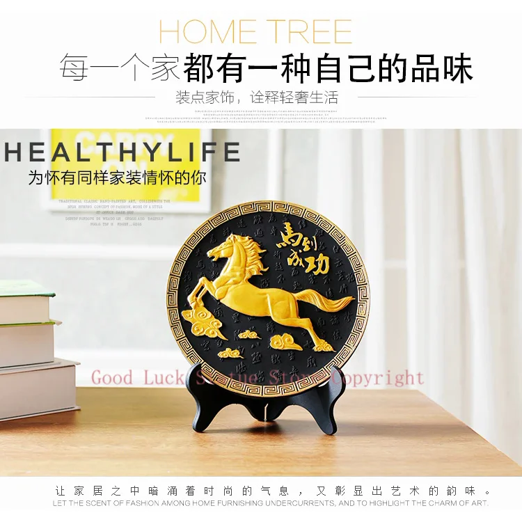 2026 nouvelle mascotte porte-bonheur bureau à domicile Comapny TOP décoration prospère affaires efficace mascotte FENG SHUI cheval ART ornement