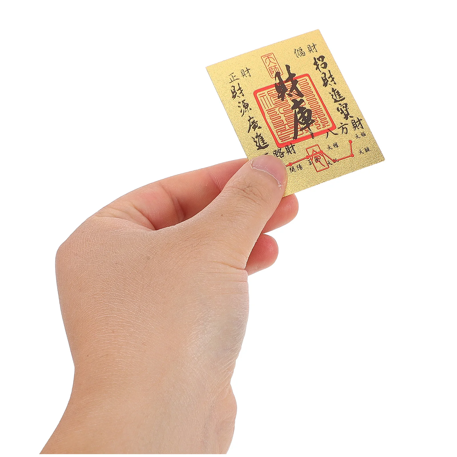 20 piezas Tai Sui amuleto amuletos pequeño chino Taisui tarjeta Feng Shui estilo hoja de oro para protección del hogar