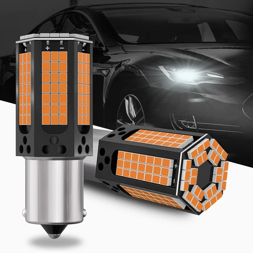 Imagen 2 del producto 2 uds 1157 BAY15D P21/5W 1156 BA15S P21W BAU15S PY21W LED Canbus 2016 156SMD 7440 7443 W21W T20 luces de freno inverso de señal de giro