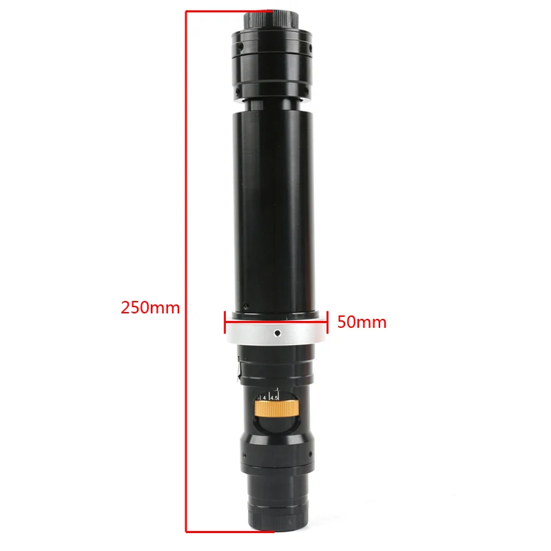 Mikroskop z regulowanym zoomem 140X 200X 400X, monokularowy obiektyw do lutowania z mocowaniem C, soczewka mikroskopowa optyczna do kamery 4K Type-C HDMI VGA — zdjęcie 3