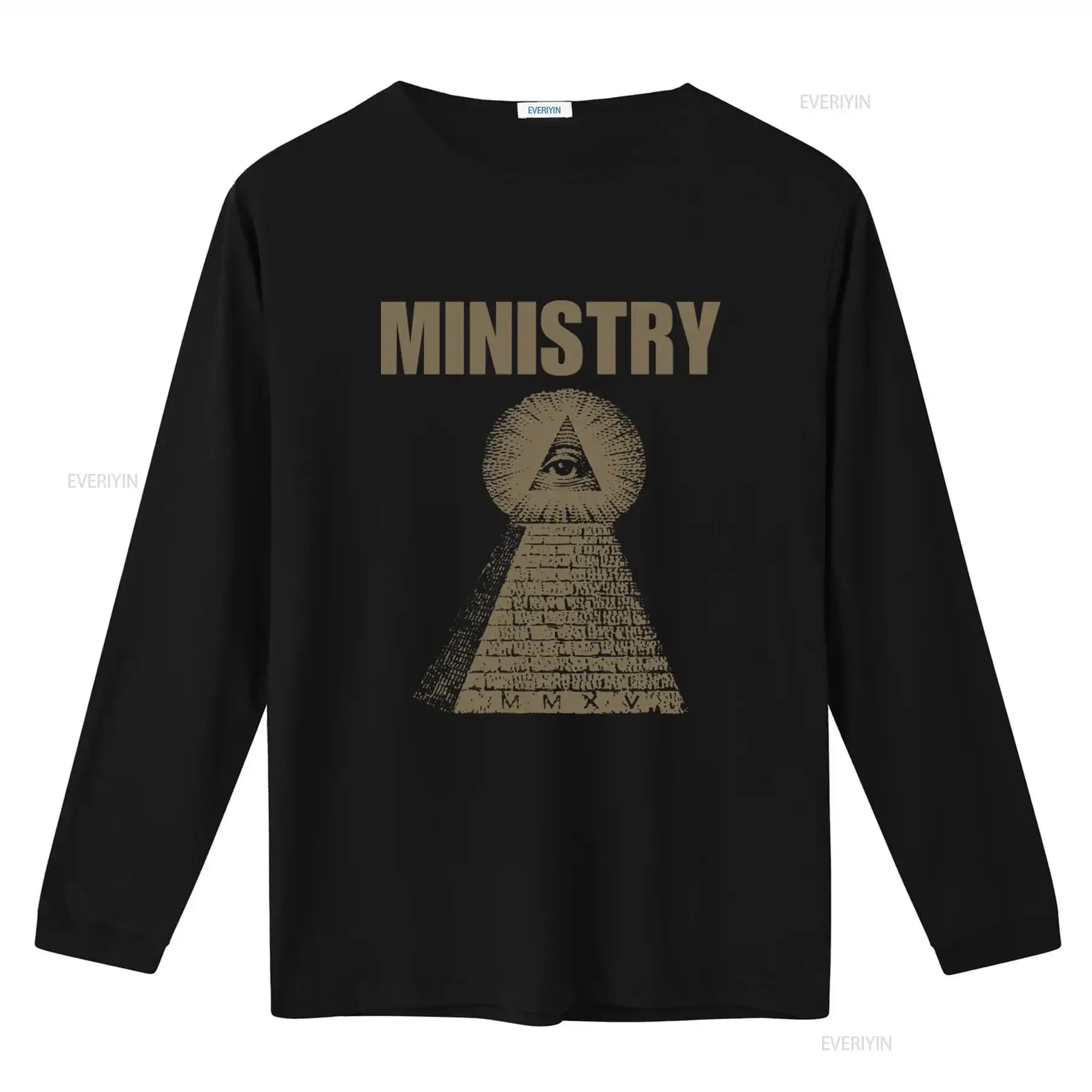 1991 Ministry ΚΕΦΑΛΗΞΘ Psalm 69 T shirt All Seeing Eye Pyramid Design  vintage Washed Comfortable Stylish Unisex Breathable