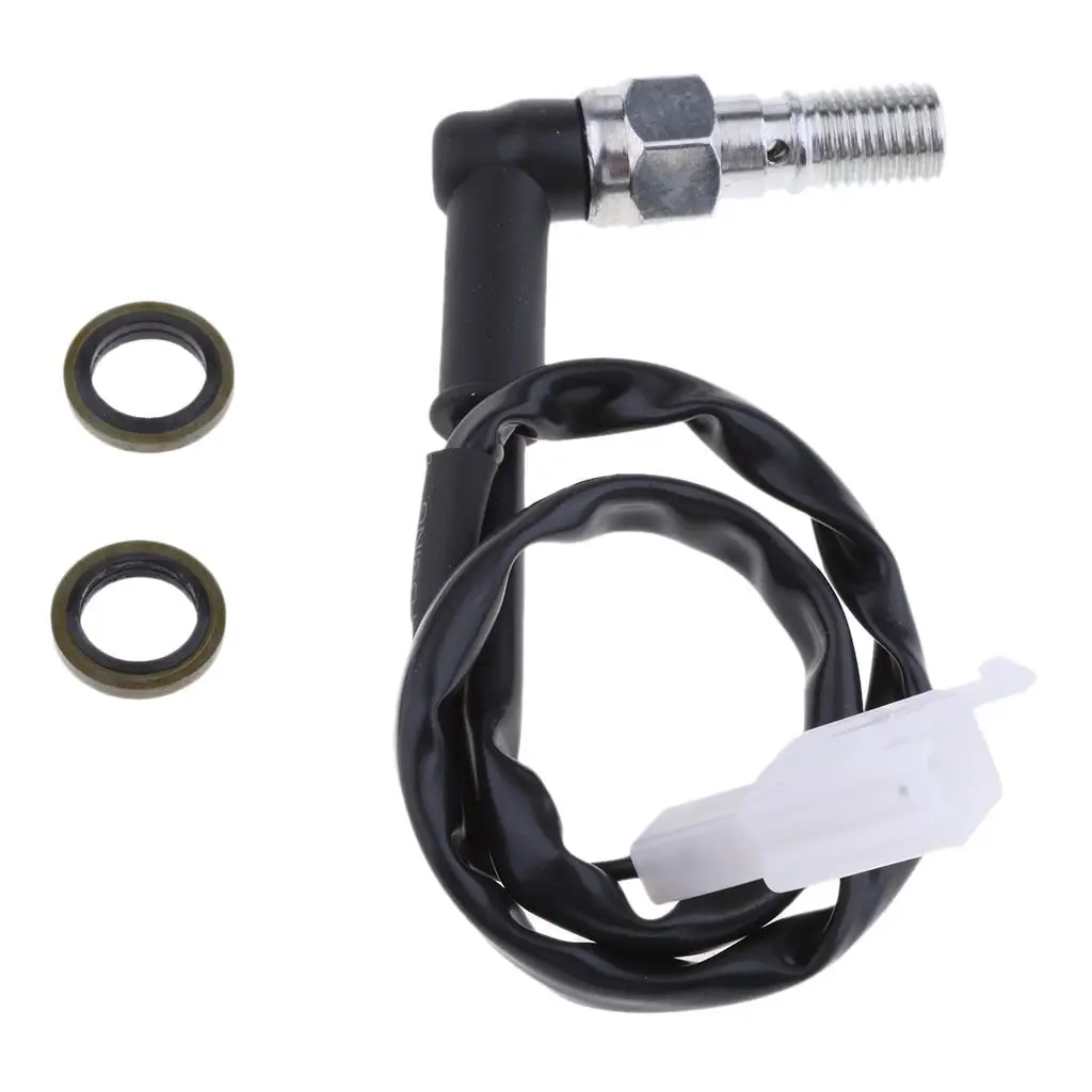 

M10 Hydraulic Brake Switch Rear Brake Fluid Pressure Sensor Caliper Bolt for Motorcycles and Scooters
