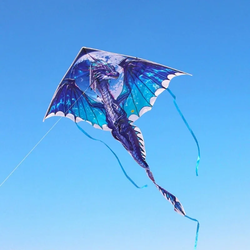 Cometa de pterosaurio enorme para niños y adultos, cometa de dragón grande de 1,4 M, juguetes interactivos para padres e hijos al aire libre, cometas fáciles de volar, regalo para niños