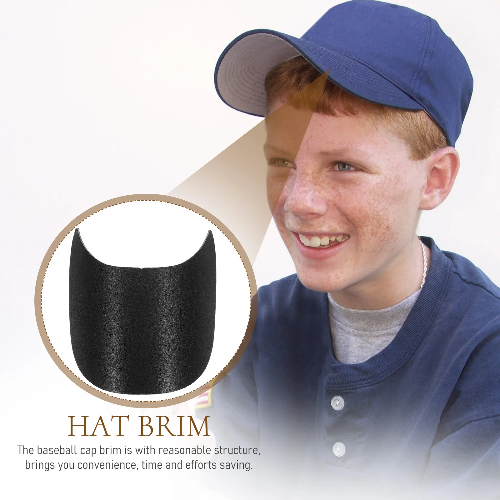 

10Pcs Hat Brim Shaper Plastic Insert for Baseball Hat Visor Curved Stylish Protective Accessory Cap Insert
