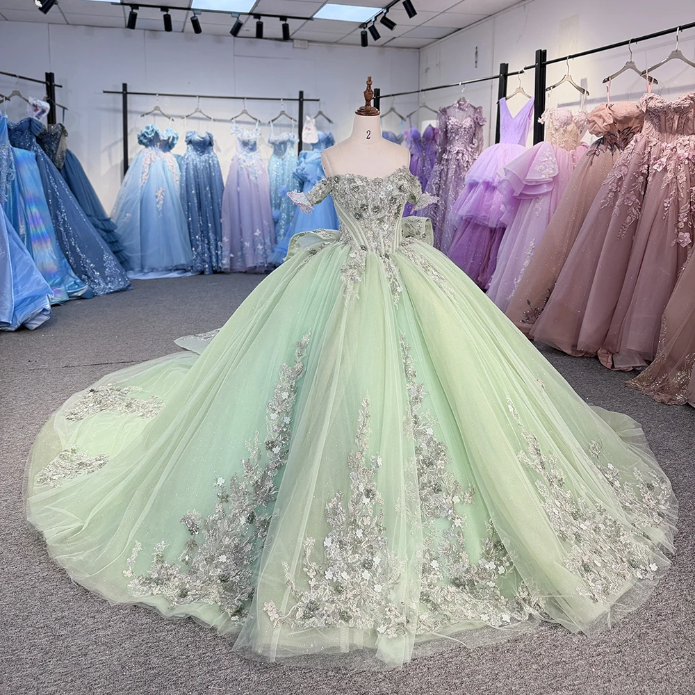 

Индивидуальные женские платья для выпускного вечера, бальные платья с коротким рукавом для вечеринок и особых случаев, современные платья для 15-летия (квинсеаньерас) с коротким шлейфом