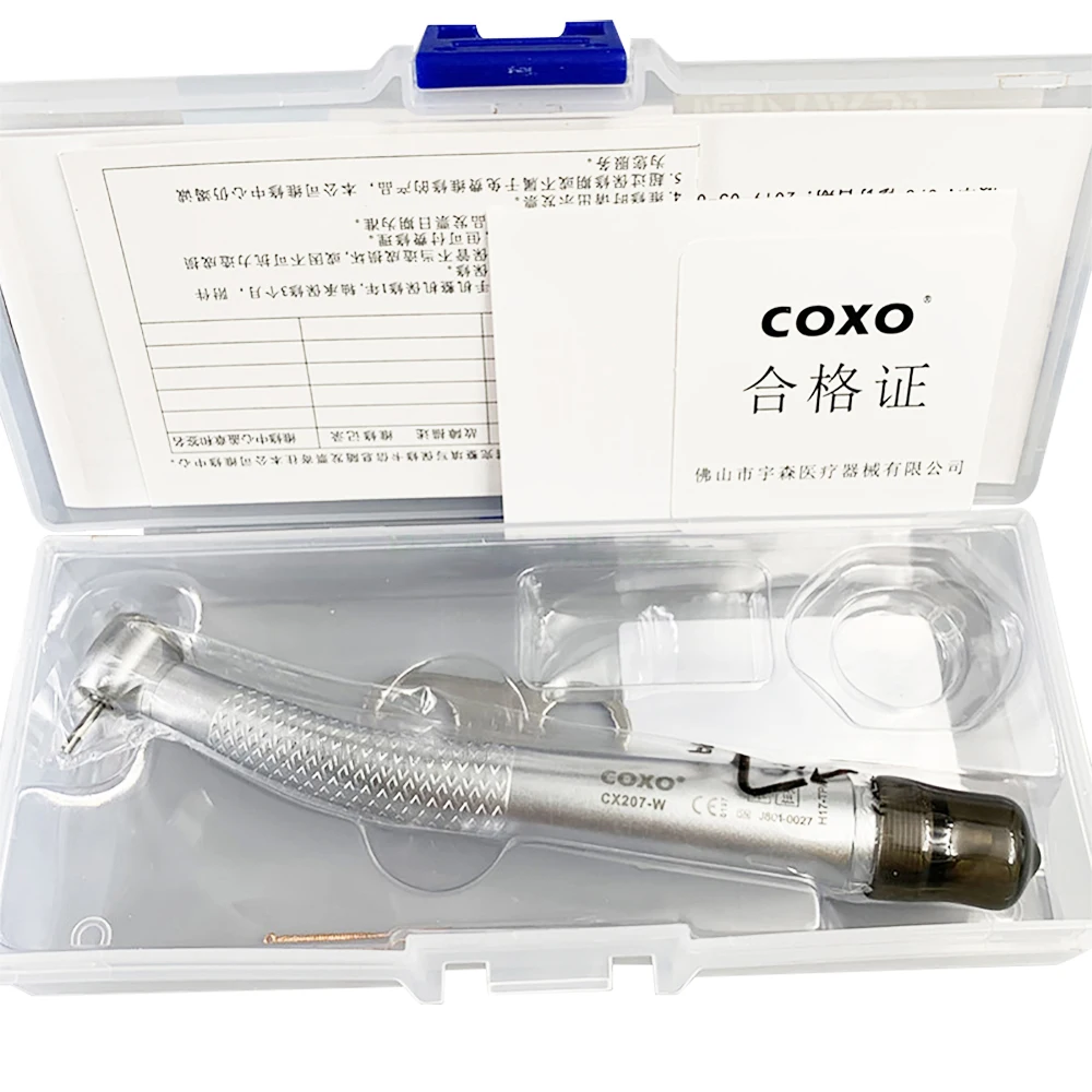 COXO CX207-W push button handpiece 2/4 Hole Air Turbine handpiece high speed Dental handpiece