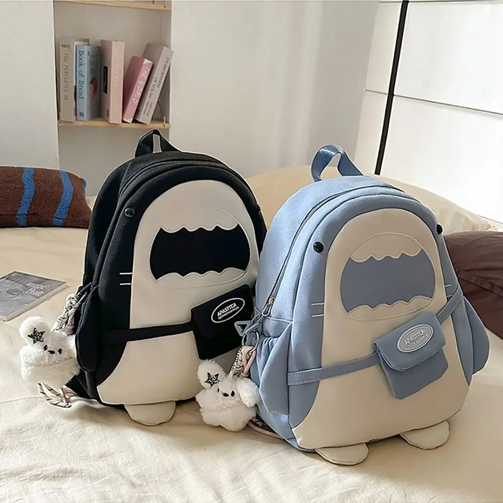 

Женский рюкзак с мультяшным принтом большой вместимости, креативный уникальный рюкзак в виде акулы, универсальный, простой дизайн, школьный рюкзак для студентов, органайзер для путешествий