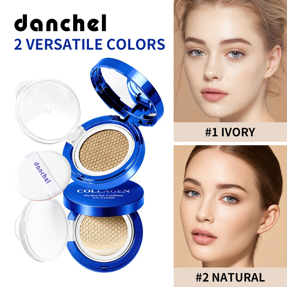 Collagen Air Cushion CC Cream Long-lasting Hydration Creamy Texture Waterproof Sweatproof Natural Dewy Finish Collagen CC Cream