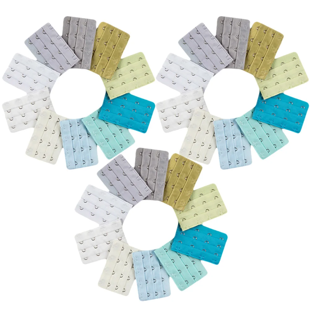 

30Pcs Bra Extenders Hooks Elastic Strap Extensions Comfortable Bra Accessories Band Back Extender for Women Corset Extender