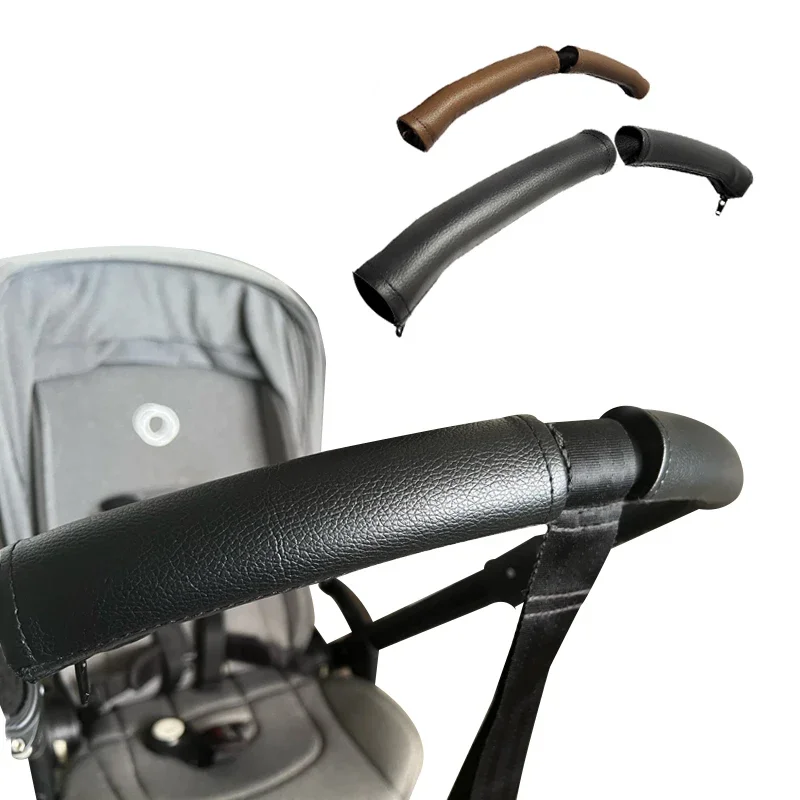 Stroller Handle Capa para Bugaboo Bee3 Bee5 Bee, Capa De Couro PU, Carrinho de Braço Estojo Protetor, Carrinho Acessórios