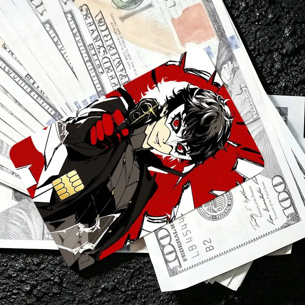 Persona 5 JRPG Credit Card HD Stickers Premium matte film effectively prevents fingerprints and daily abrasion.