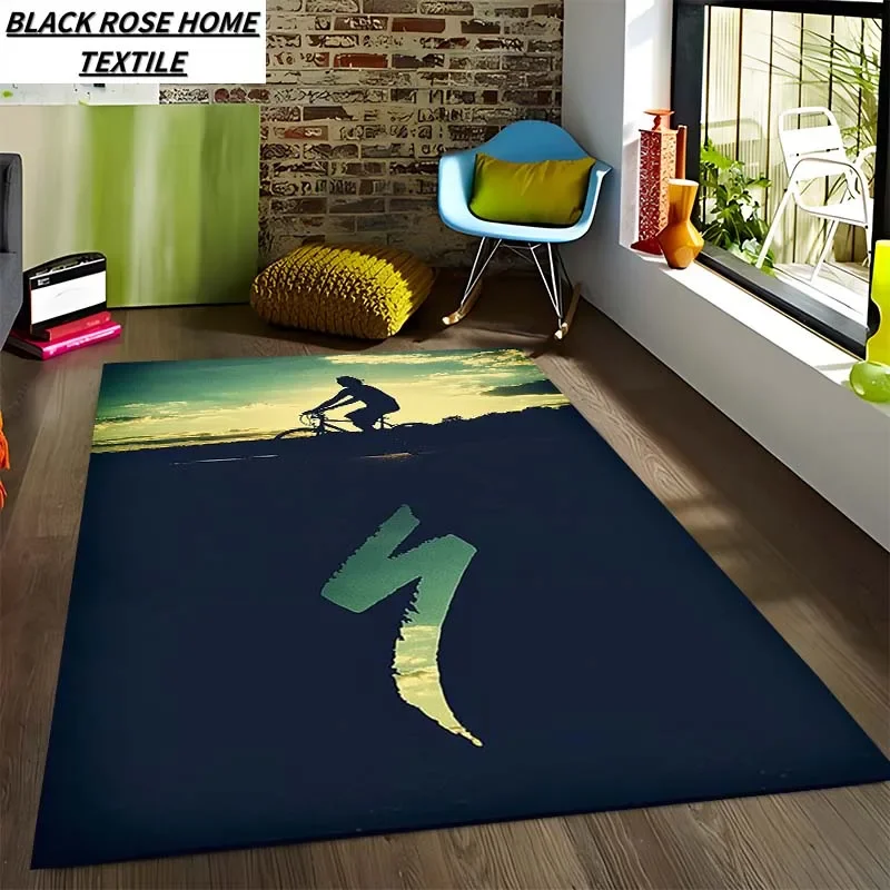 

Знаменитый велосипедный ковер S-sОфициальный коврик для входной двери для спальни, ковер для гостиной, дивана, декоративный напольный коврик, реквизит для фотосъемки