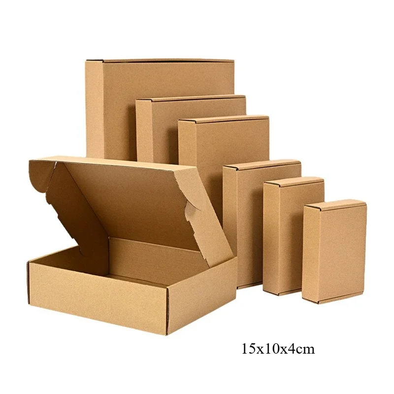 20/10PCS Golfkartonnen Doos Mailers, Bruin Kartonnen Verzenddoos Golfkarton Mailer Verzenddoos Kraftpapier Verpakking