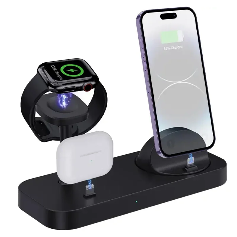 

Wireless Charger Stand 3 in 1 Fast Wireless Charging Station for Samsung Galaxy S26 S25 S24 S23 S22 Watch Ultra 9 8 7 6 Earbuds