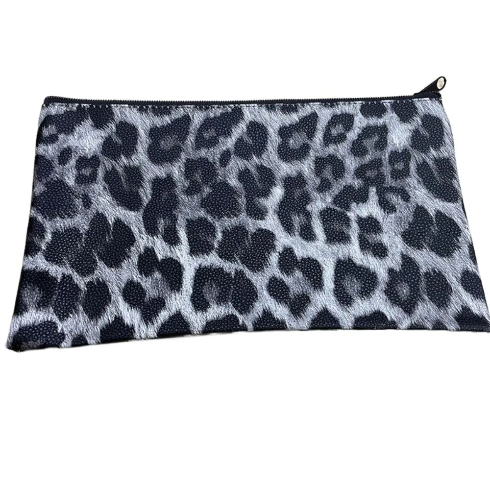 

Durable Zippered Pu Bill Bag Small Compact PU Leather Cash Deposit Bag 11 x 6 inches Bank Envelopes Money Pouch Utility Pouch