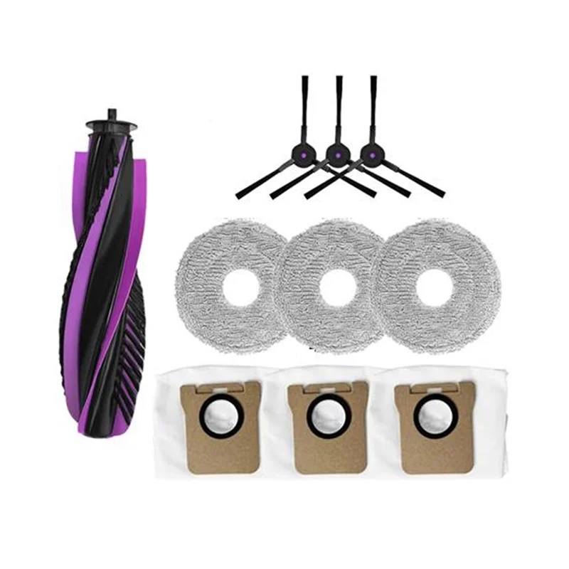 【HOT-SALE】لـ JONR P20 PRO 10 قطعة مجموعة قطع غيار لـ جهاز آلي لتنظيف الأتربة-الفرشاة الرئيسية فرشاة جانبية ممسحة قماش كيس لجميع الغبار
