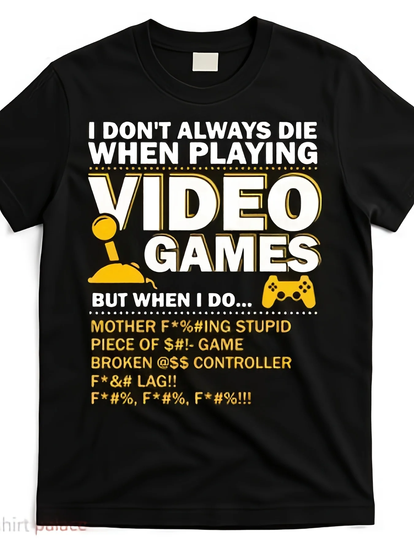 Men's Retro Gaming T-Shirt Suitable for - Casual Wear with Iconic Console Logos & Controller Graphics - Comfortable Round Neck Short Sleeve Tee for Gamers, Casual Attire, Machine Washable Gamer Apparel for Parties and Gifts
