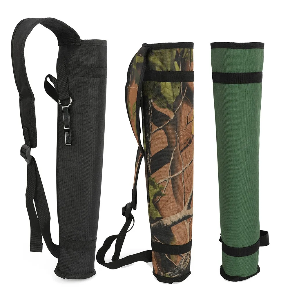 

Archery Arrow Nylon Bag Adjustable Back Side Hip Holder Quiver Durable for Compound Recurve Bow Hunting Shooting Outdoors