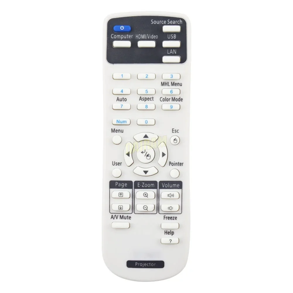 Remote Control for 1599176 EPSON Projector EX3220 EX5220 EX5230 EX6220 EX7220 725HD 730HD Fernbedienung