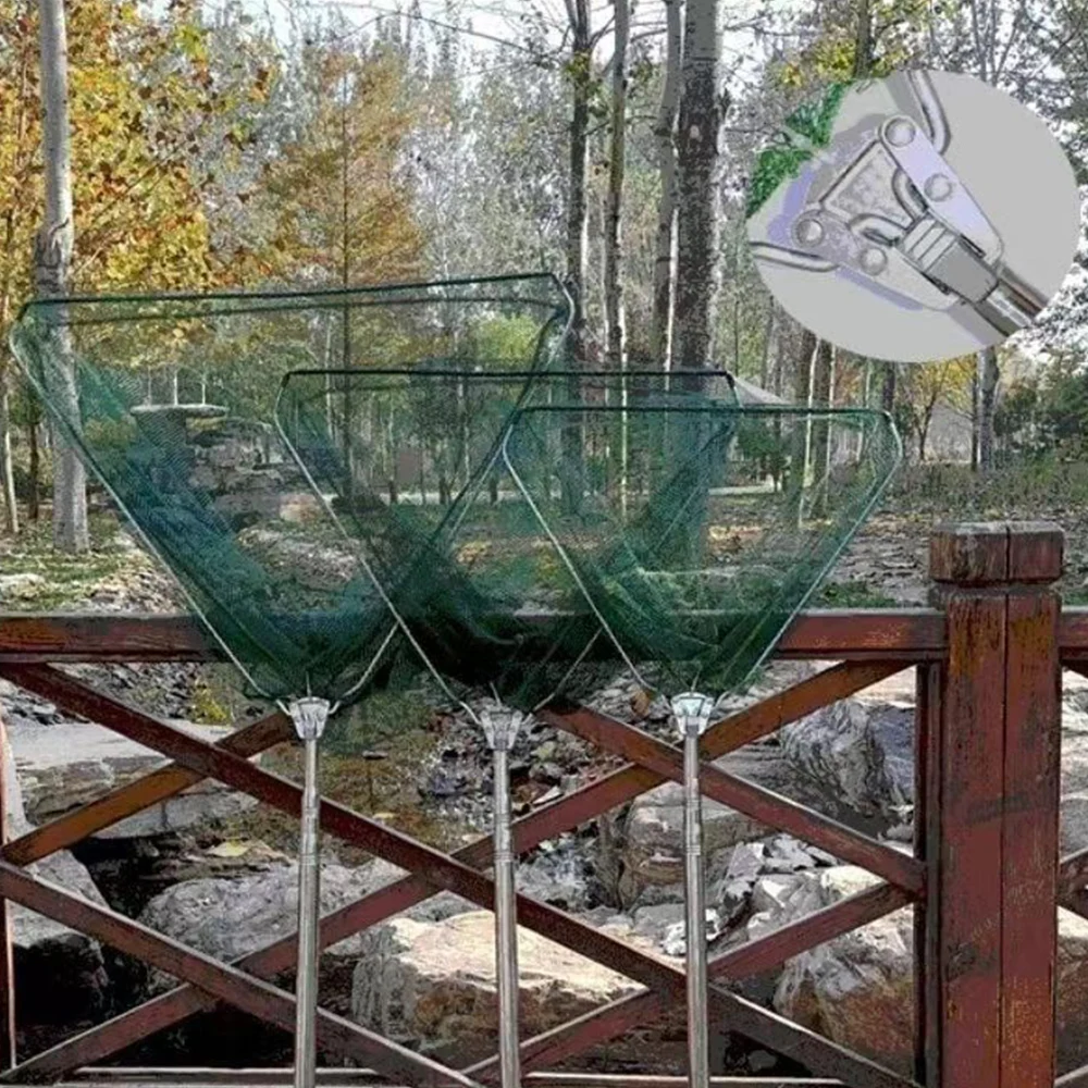 Lawaia Salabardo plegable de acero inoxidable para pesca con mosca - imagen 2