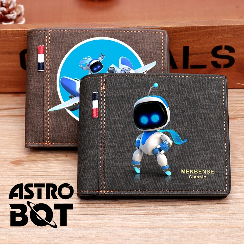 New Astro Bot Wallet Boy Anime Cartoon Purse Card Bag Large Capacity Bank Card ID Card Storage Bag Coin Purse Men's Wallet Gift