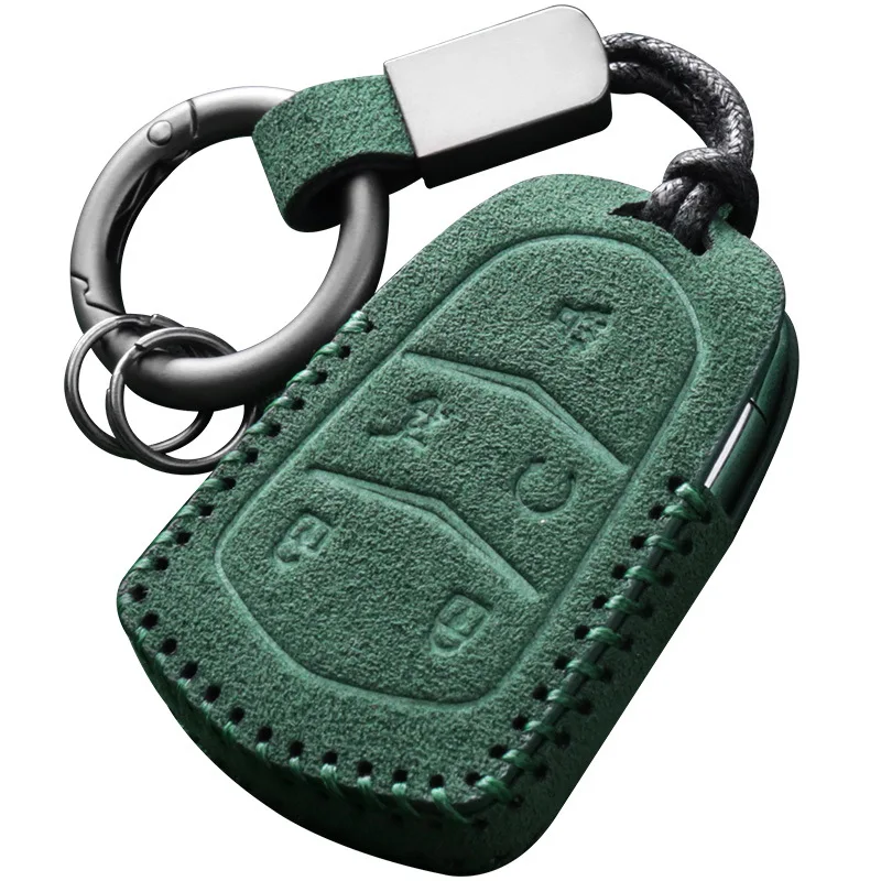 

Customized Suede Car Key Case Cover Holder Key Shell Buckle for Cadillac XT4, XT5, XT6, CT4, CT5, CT6