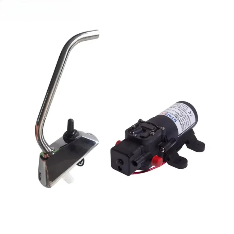 

STLL Self Priming Water Pressure Diaphragm Pump DC Motor Mini Small Electric Water 12v Pump with Faucet for Boat RV