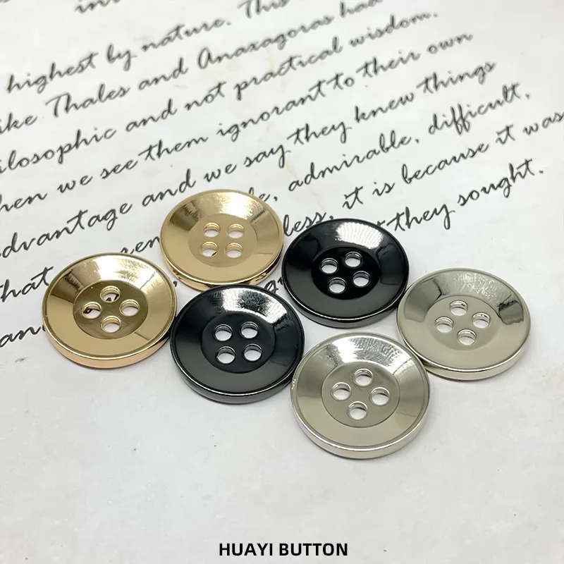 

5PCS/lot Simplicity 4-Hole Metal Button Shirt Clothing Decorate Accessories Embellishments for Clothing Sewing Supplies