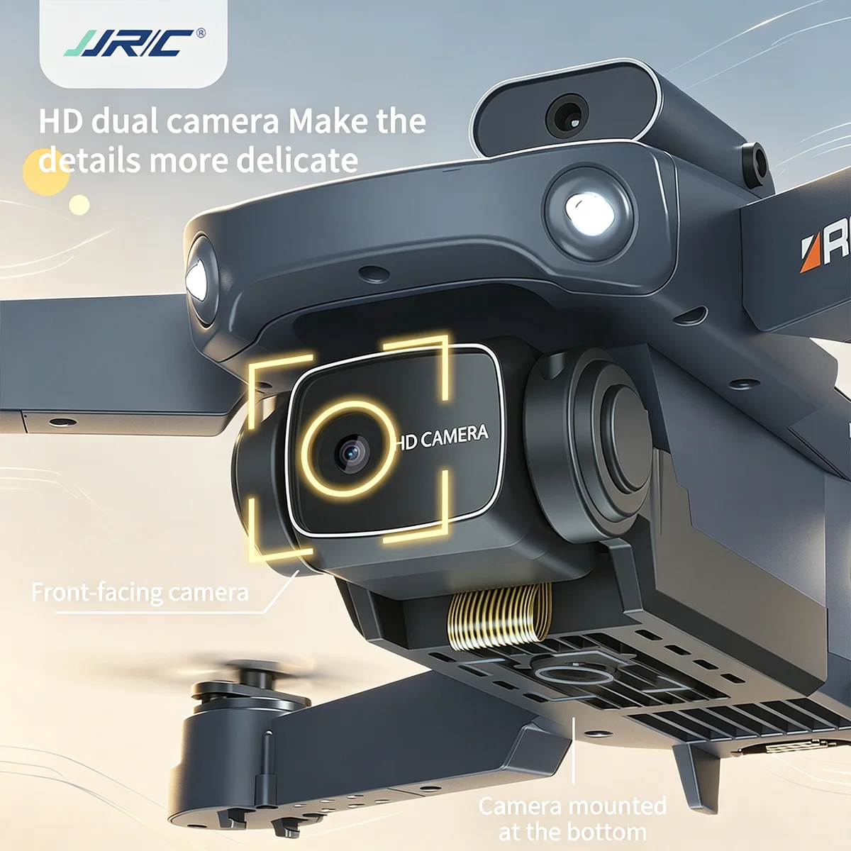 H106 RC Drone Professional HD Dual Cameras Security UAV Foldable Quadcopter with Obstacle Avoidance Optical Flow Positioning