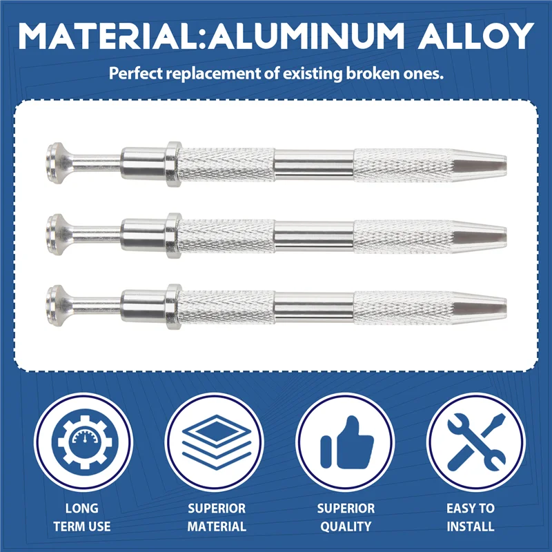 CMHI-3 Pack Stainless Steel 4-Claw Pick Up Tool, 4 Prongs Grabber For IC Chip, Electronic Components, Silver
