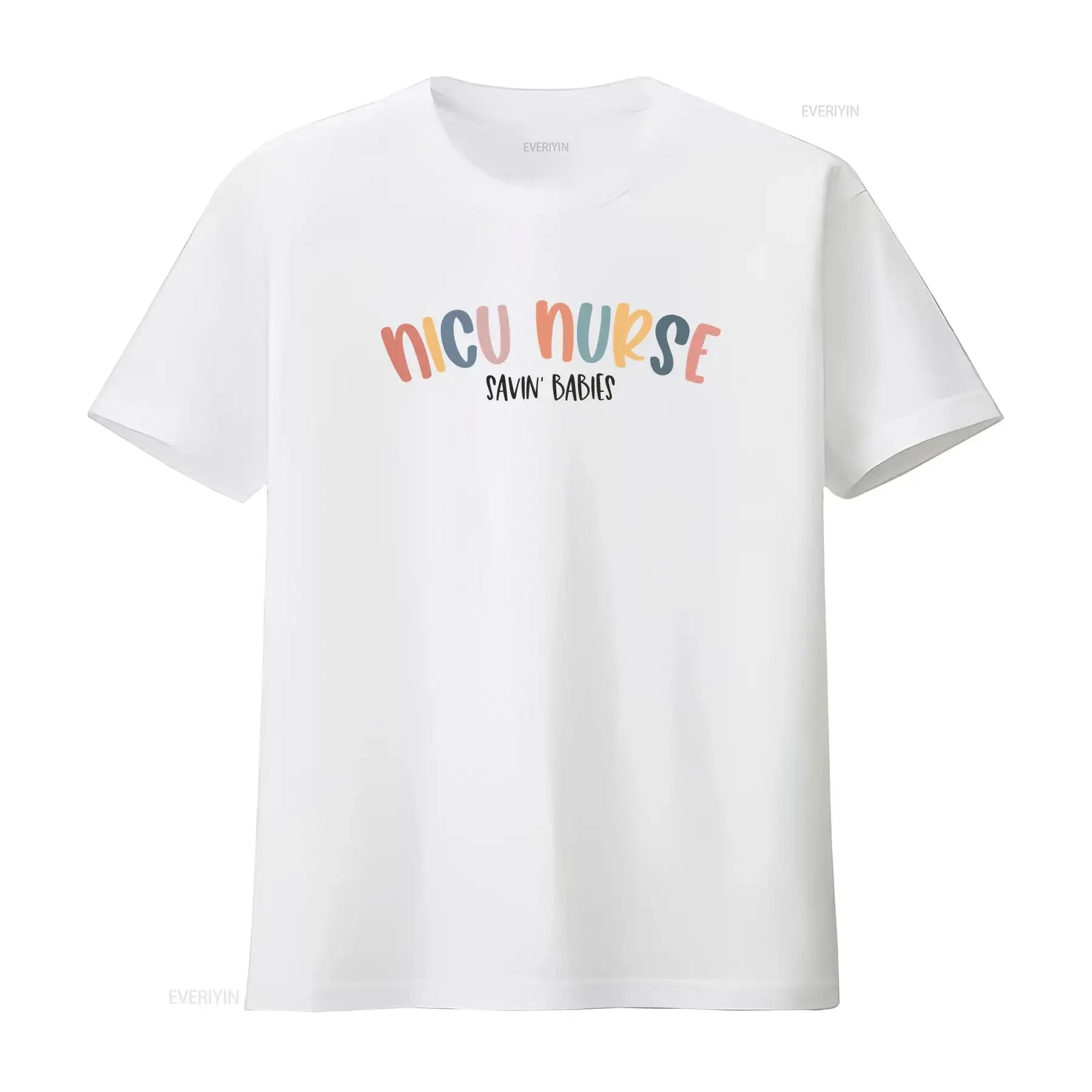 Savin' Babies NICU shirt Neonatal Intensive Care Nurse T Nursing School Grad Life ICU Regi vintage Washed Top For Everyday Wear