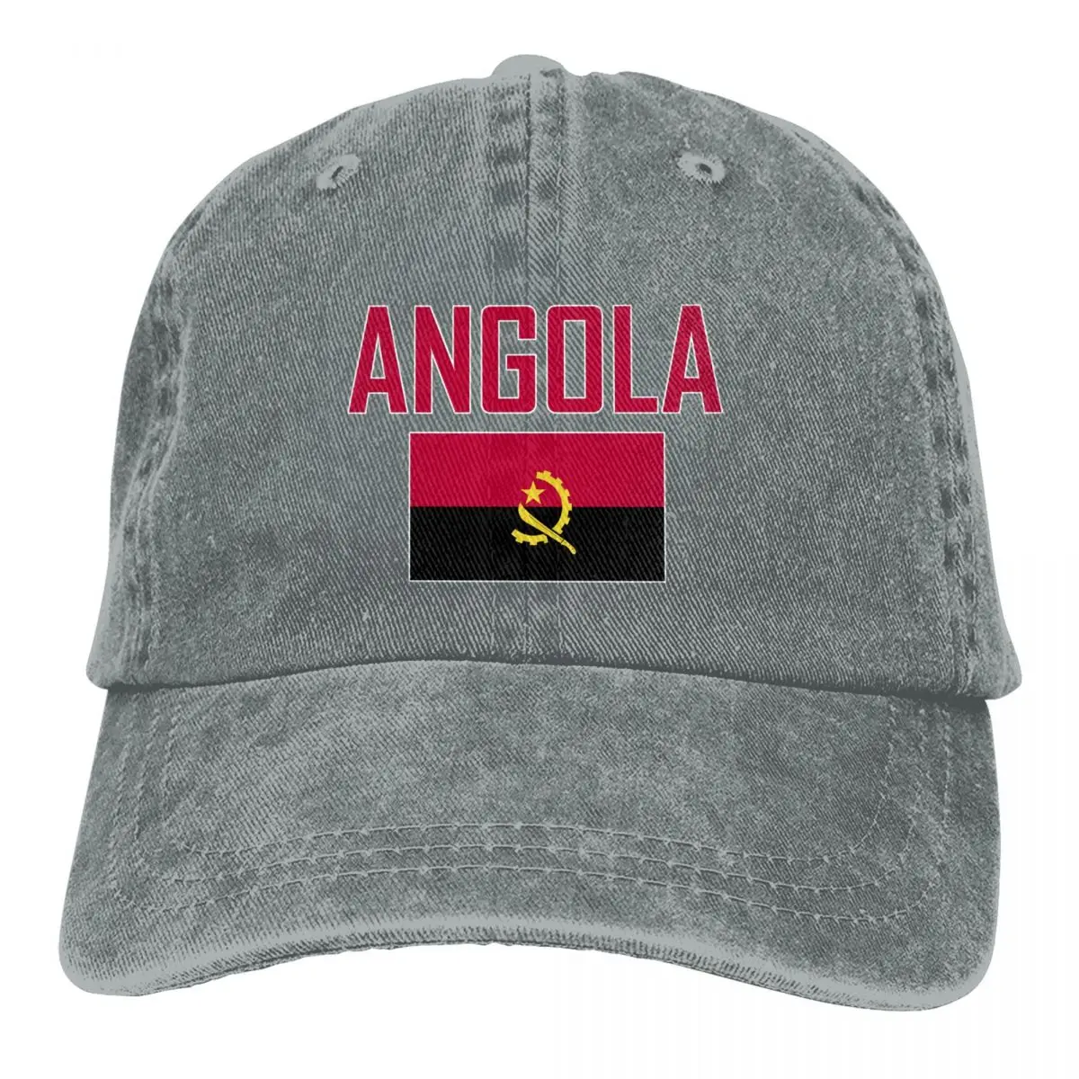 Flag of ANGOLA Baseball Caps Unisex Soft Casquette Cap Fashion Denim Hat Vintage Adjustable Dad Hat