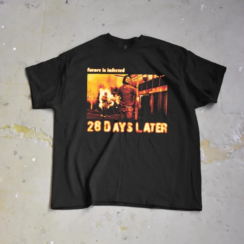 28 Days Later T-shirt - Zombie Horror Pattern T-shirt Summer New Men's Street Style Unisex T-shirt