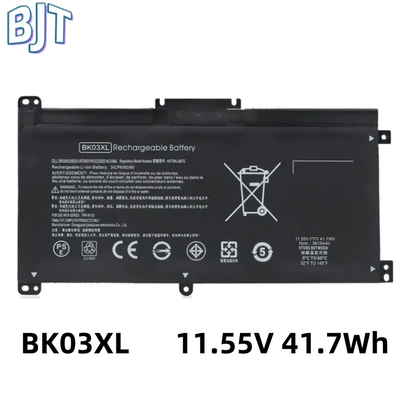 

11.55V 41.7Wh New Laptop Battery BK03XL For HP Pavilion X360 14 14m 14-BA033TX 14-ba001ns HSTNN-LB7S HSTNN-UB7G TPN-W125