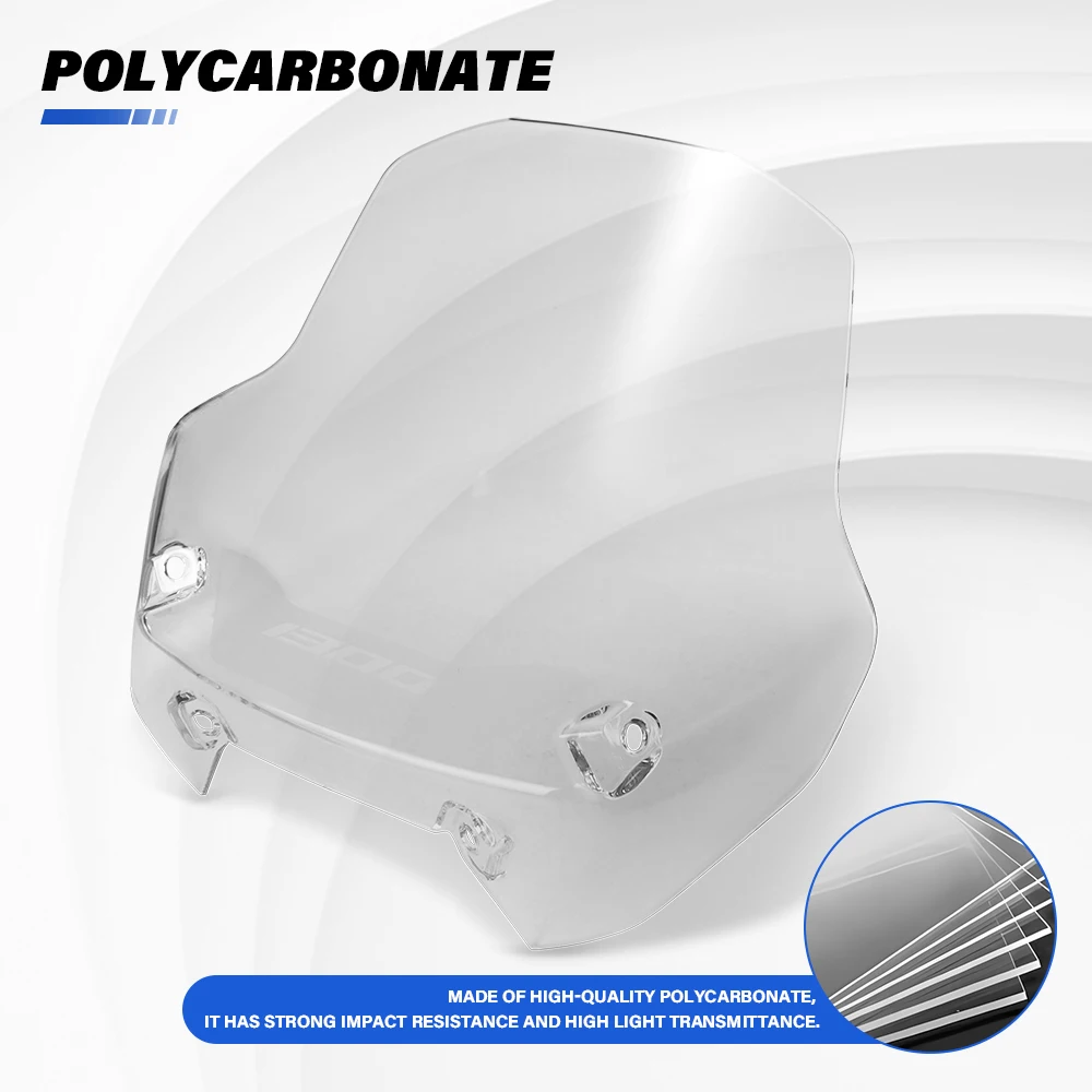 FOR BMW R 1300 R R 1300R R1300 R 2025- Motorcycle Front PC Windshield Windscreen Wind Deflector Motorcycle Accessories