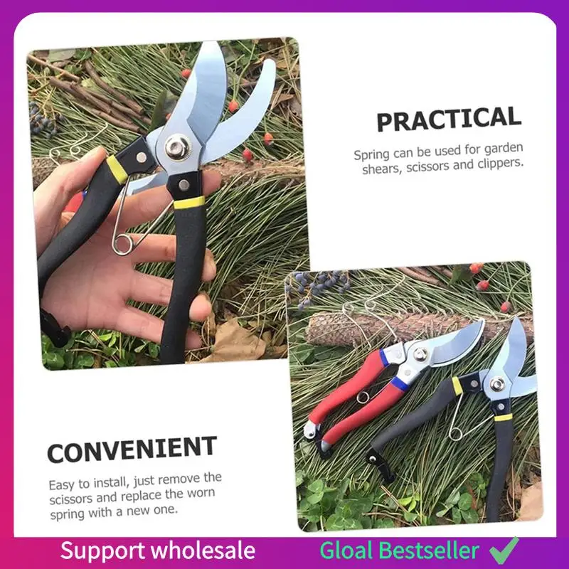 

A38M 20Pcs Pruning Parts Metal Pruning Shear Springs Silver Tree Pruner Spring Garden Pruner Spring