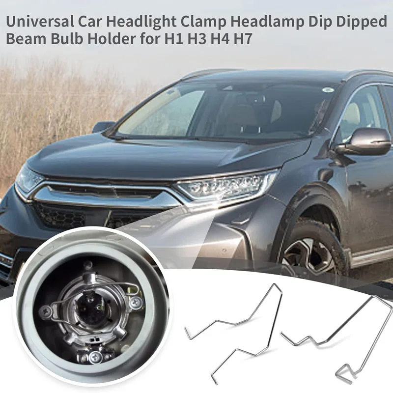 9PCS Fixing Spring Clip Headlight Fixing Cliheadlightclip Tools Suitable For H1 H3 H4 H7 Headlight Clip Interior Accessories.