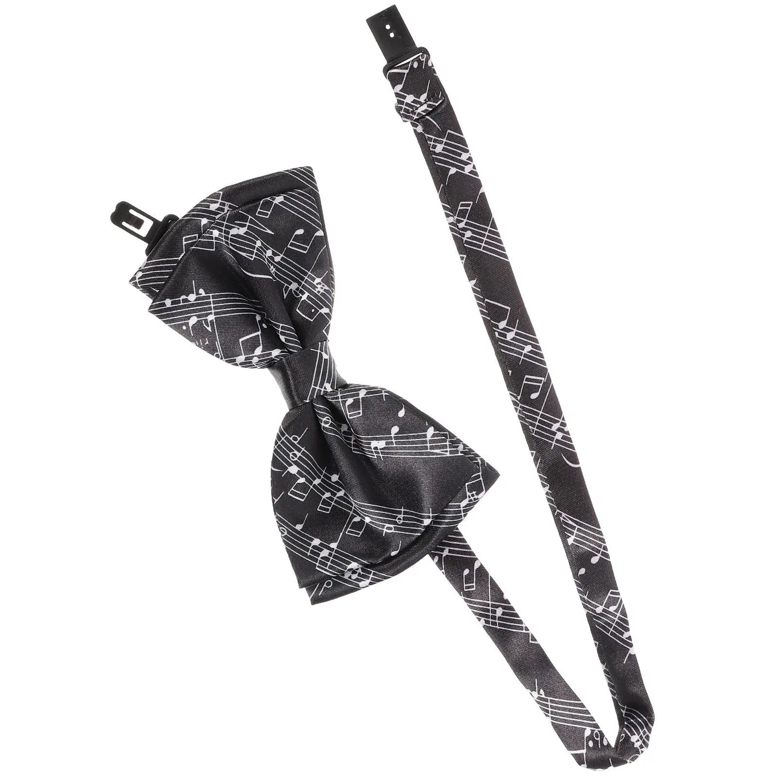 

Musical Note Bow Tie Self Mens Ties for Casual Fashion Polyester Bowtie Formal Work