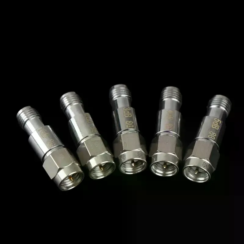 1 PCS DC-8Ghz SMA Coaxial Fixed Attenuator 2W 1dB/2dB/3dB/4DB/5dB/ SMA Coaxial Fixed Attenuator